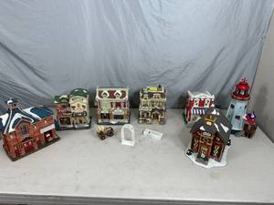 Lot of Collectible Christmas Village Houses