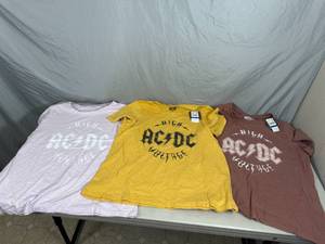 New AC DC Womens Tshirts XL