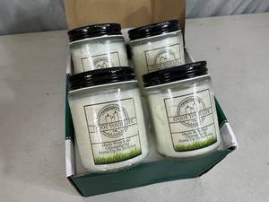 New 4 Piece Citronella Candle Set