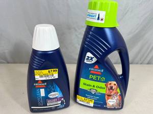 2 New Bottles of Bissell Carpet Cleaners