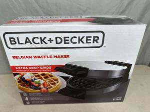 New Black  Decker Belgian Waffle Maker