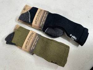 2 New Pair of Hiwassee Trading Co Merino Blend Socks