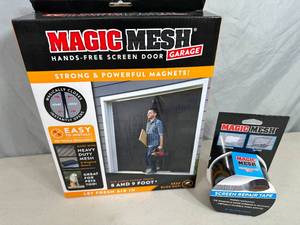 New Magic Mesh Garage Door Screen Door