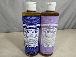 2 New Bottles of Dr. Bronners Liquid Soap