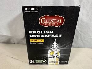 24 New Black Tea Kuerig K-Cups - English Breakfast Tea