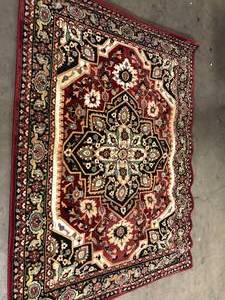 lot 33 image: Bazaar Lenox Red 5 ft. 3 in. x 7 ft. 3 in. Area Rug  Customer Returns See Pictures