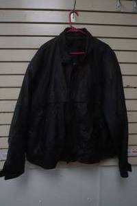 lot 102 image: 3XL Black Leather Jacket