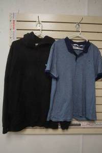 lot 110 image: New 2XL Black Nike Hooded Sweatshirt & 2XL Calvin Klein Polo Shirt