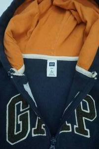 lot 128 image: Boys L Gap Pullover hooded sweatshirt and Size Small Hawaii Wet Shirt