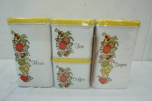 lot 179 image: New Four Piece Canister set