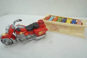 lot 259 image: Vintage Toys 2000 Motorcycle & Xylophone
