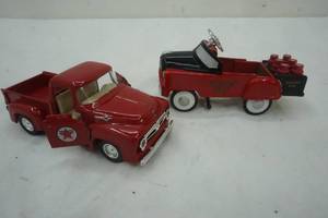 lot 283 image: Road Champs Diecast truck and pedal car