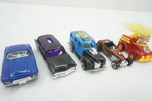 lot 296 image: 3 Hotwheel cars, matchbox car and a Troll Car
