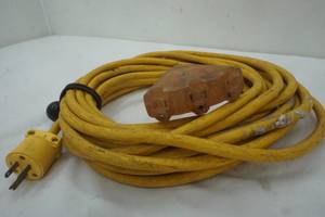 lot 321 image: Yellow Extension Cord (Length unknown)