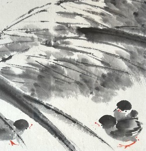 lot 5 image: Vintage Ink Brush Chinese Artwork