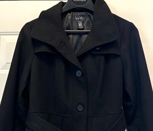 lot 43 image: Brilliant Black Coat  Jacket by Nicole Miller