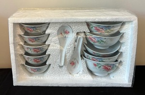lot 56 image: New Asian Bowl and Spoon Set