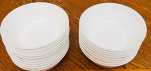 lot 115 image: 18 White Bowls