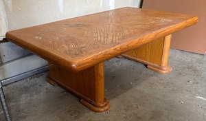 lot 195 image: Vintage Wooden Coffee Table