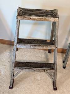 lot 156 image: Pair of Metal Step Ladders