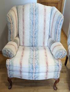 lot 92 image: Pair of Upholstered Armchairs