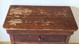 lot 81 image: Carlisle Collection Wood Nightstand