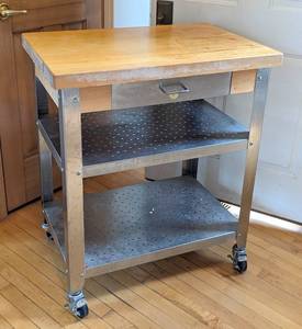 lot 30 image: Johns Boos Cucina Rolling Kitchen Cart