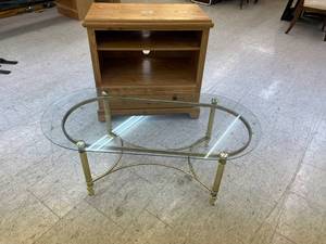 Glass Top Coffee Table & TV Stand