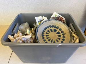 Tote of Heavy Dishware