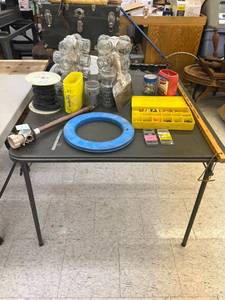Card Table & Everything on It