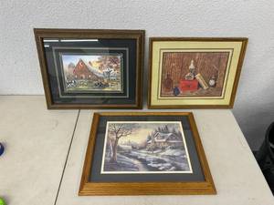 3 Pieces Framed Artwork