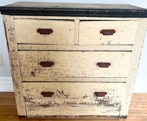 lot 12 image: Unique 3 Piece Antique Kitchen Cabinet Set
