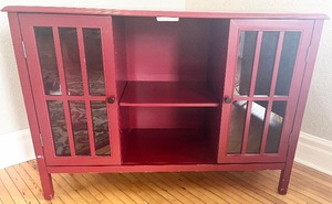 lot 14 image: Modern Red Media Stand