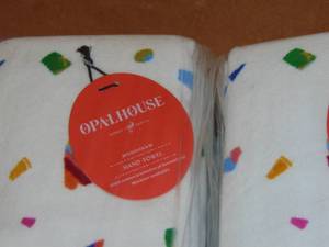 12 Pack Opalhouse Monogram Letter T Hand Towel 100% Cotton 15x25