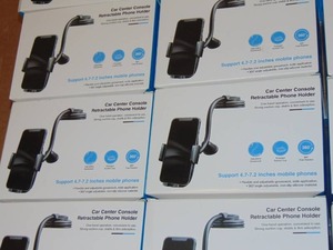 12 Pack Car Center Console Retractable Phone Holder