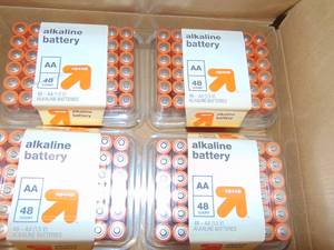 8 Packs Of 48 AA Batteries - Alkaline Battery - up & up