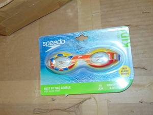 5 Pair Speedo Glide Comfort Bungee Strap Kids Goggles