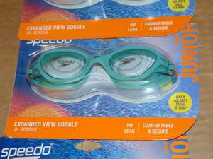 3 Pair Speedo Kids Junior Seaside Turquoise Swim Goggles