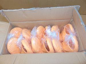 6 Pack Wild Fable Womens Robbie Slide Sandals, Orange-Slip On Nwt Size 10