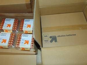 8 Packs Of 48 AA Batteries - Alkaline Battery - up & up