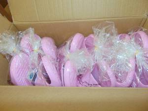 6 Pair Womens Robbie Slide Sandals - Wild Fable Pink Size  8