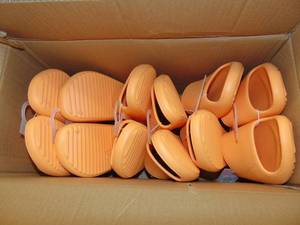 6 Pair  Robbie Slide Sandals - Orange - Wild Fable - Womens Size 8