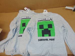 9 Pack Minecraft Survival Mode Long Sleeve T Shirt Size XL
