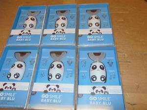 6 Pack Lot GO SMILE Baby BLU Sonic Toothbrush for Kids UPC 859532007564
