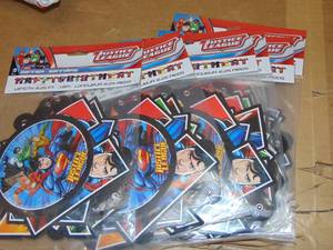6 Pack Justice League Large Jointed Banner