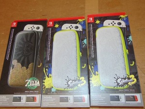 3 Pack Nintendo Switch Carrying Case & Screen Protector Splatoon 3 Edition