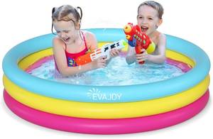 8 Pack Evajoy 58 x 13 Ground Inflatable Kiddie Swimming Pool