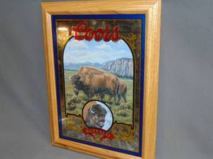 lot 14 image: Coors Nature Series Mirror #4 Buffalo