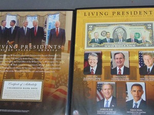 lot 44 image: Living Presidents Genuine Legal Tender US Bill