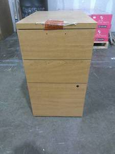 Wooden Rolling File Cabinet